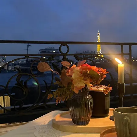 アパート Superbe Studio Vue Tour Eiffel 15